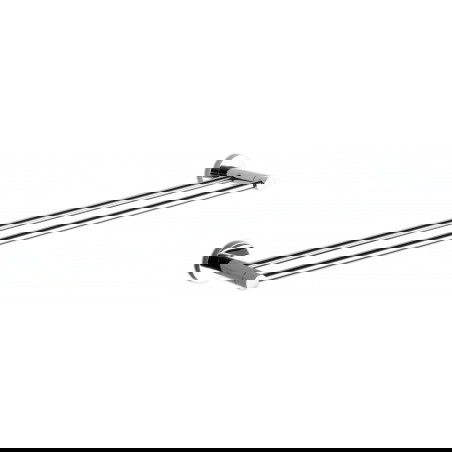 Mexen Remo doble colgador de toalla, cromo - 7050725-00