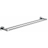 Mexen Remo perchero doble para toallas, cromo - 7050725-00