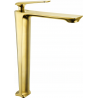Mexen Ares high bathroom tap, gold - 744110-50