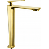 Mexen Ares tall washbasin faucet, gold - 744110-50
