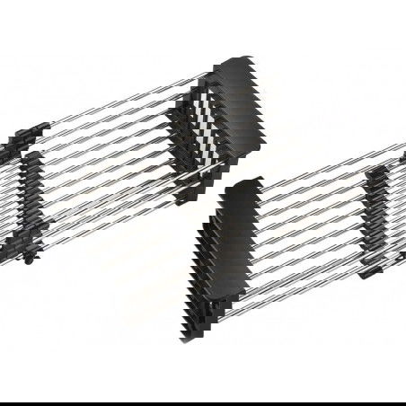 Mexen scola piatti da cucina telescopico con larghezza regolabile, nero - 660730-70