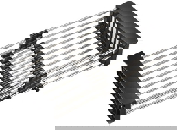 Mexen keittiön teleskooppinen tippuvesiallas säädettävällä leveydellä, musta - 660730-70