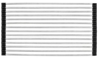 Mexen πτυσσόμενη σχάρα κουζίνας για σκεύη, μαύρη - 660949-70