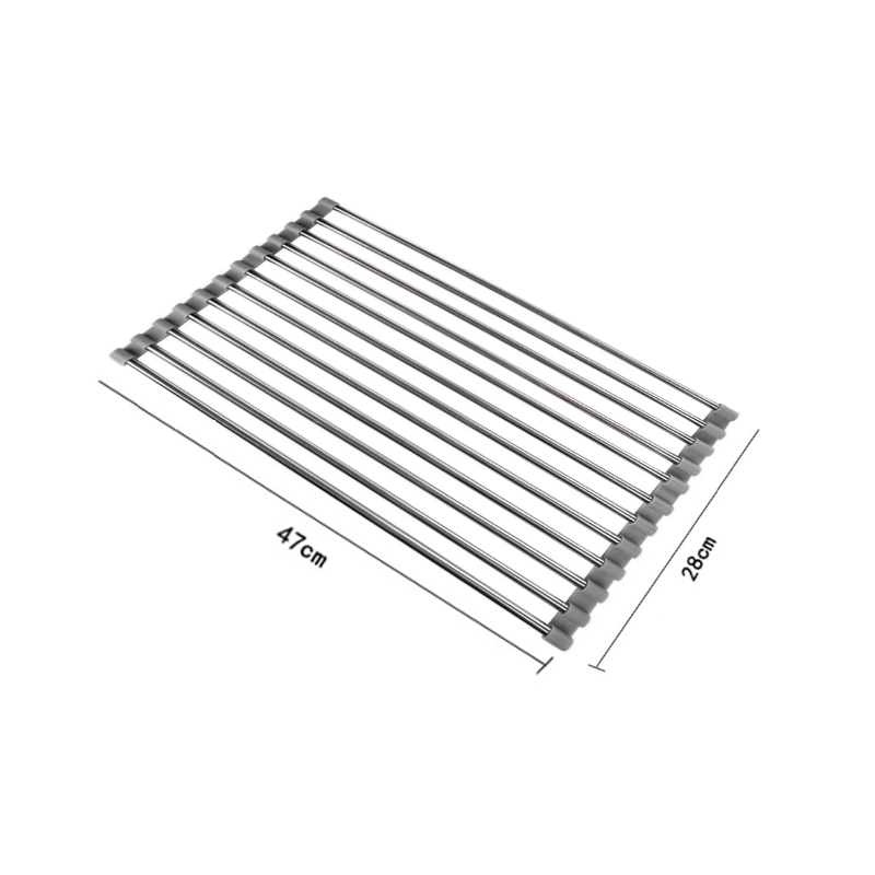 Mexen escurridor de cocina enrollable para platos, gris - 660949-71