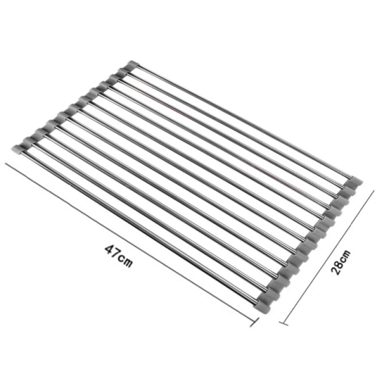 Mexen foldable kitchen dish drainer, gray - 660949-71