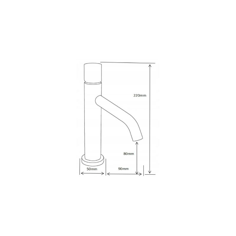 Mexen Rumba One  grifo de lavabo, cromo - 73501-00