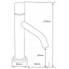 Mexen Rumba One robinet de lavabo, noir - 73501-70