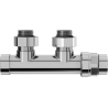 Mexen Uni-Term radiaatoriklapp, kald, Duplex, DN50, kroom - W907-000-01