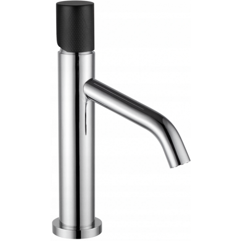 Mexen Rumba One wastafelkraan, chroom/zwart - 73501-07