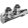 Mexen Uni-Term radiaatoriklapp, kald, Duplex, DN50, kroom - W907-000-01