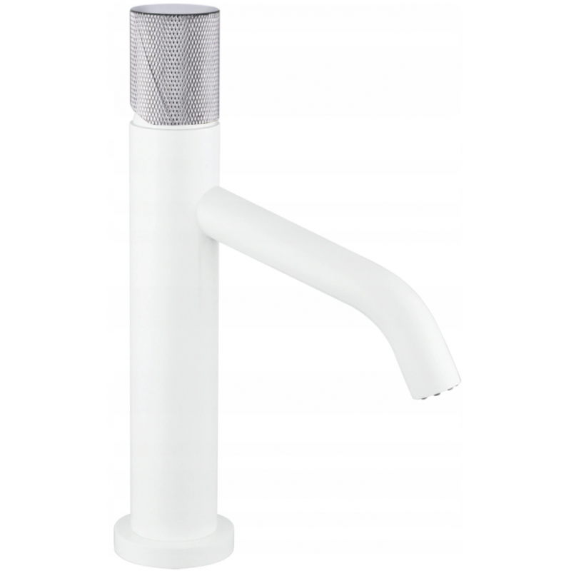Mexen Rumba One robinet de lavabo, blanc/chrome - 73501-22
