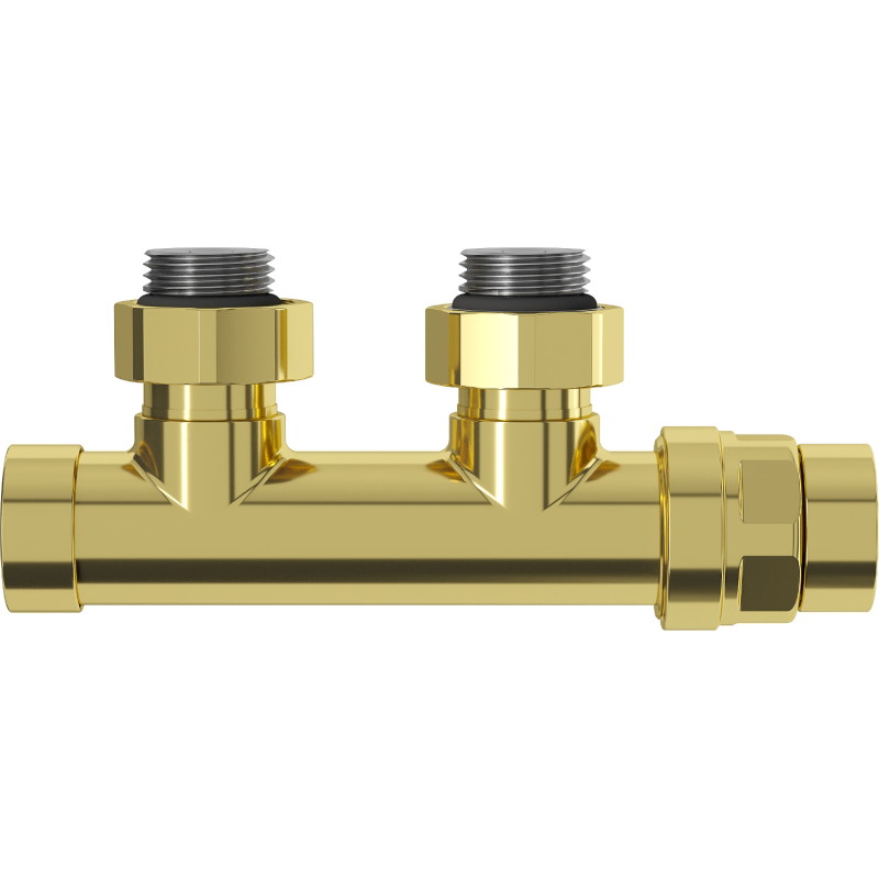 Mexen Uni-Term radiaatori nurgaklapp, Duplex, DN50, kuldne - W907-000-50