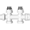 Mexen Uni-Term radiaatori nurk-/sirgeventiil, Duplex, DN50, valge - W908-000-20