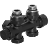 Mexen Uni-Term radiaatori nurgikera/sirge ventiil, Duplex, DN50, must - W908-000-70