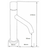 Mexen Rumba One robinet de lavabo, noir/or - 73501-75