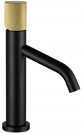 Mexen Rumba One grifo de lavabo, negro/dorado - 73501-75