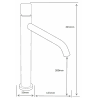 Mexen Rumba One mitigeur de lavabo haut, blanc - 73511-20