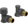 Mexen Uni-Term radiatoru vārsti, leņķveida, antracīts - W901-000-66