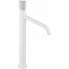Mexen Rumba One robinet de lavabo haut, blanc/chrome - 73511-22