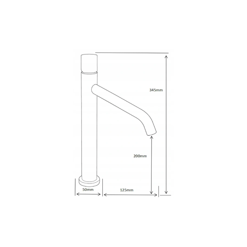 Mexen Rumba One  grifo alto para lavabo, rosa dorado - 73511-60