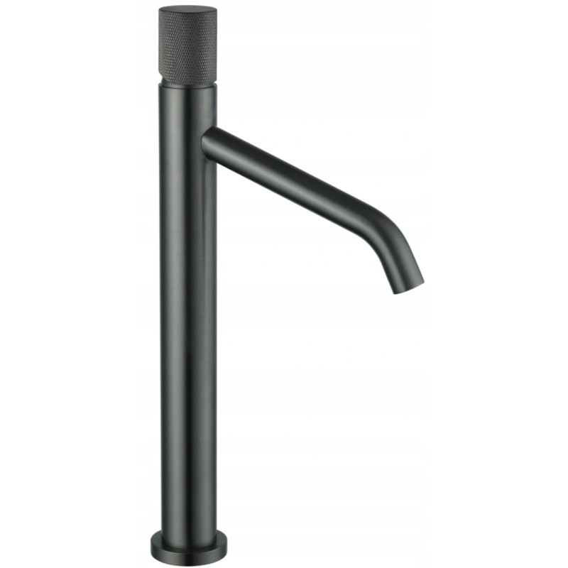 Mexen Rumba One  hoher Waschtischarmatur, gebürstetes Gun Grey - 73511-66