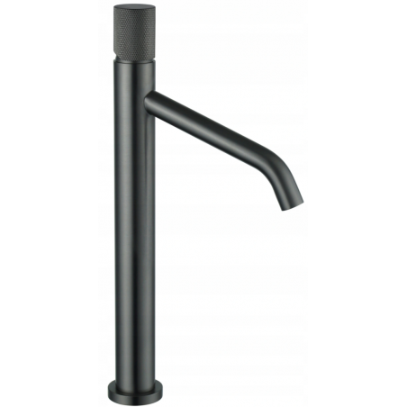 Mexen Rumba One  hoher Waschtischarmatur, gebürstetes Gun Grey - 73511-66