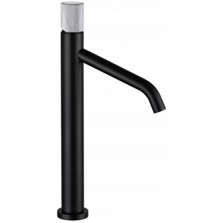 Mexen Rumba One grifo de lavabo alto, negro/cromo - 73511-77