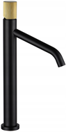 Mexen Rumba One High Basin Tap, Black/Gold - 73511-75
