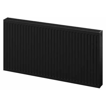 Mexen C22 paneelradiator 600 x 1800 mm, zij-aansluiting, 2975 W, zwart - W422-060-180-70