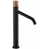 Mexen Rumba One robinet de lavabo haut, noir/or rose- 73511-76