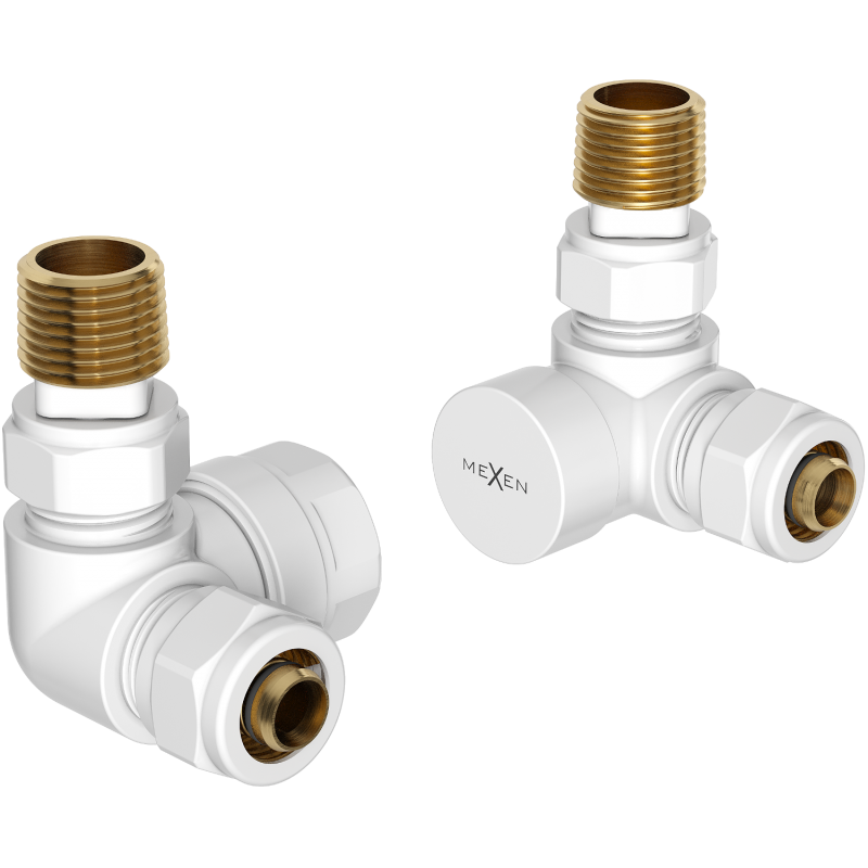 Mexen Heizkörperventile axial, weiß - W903-000-20