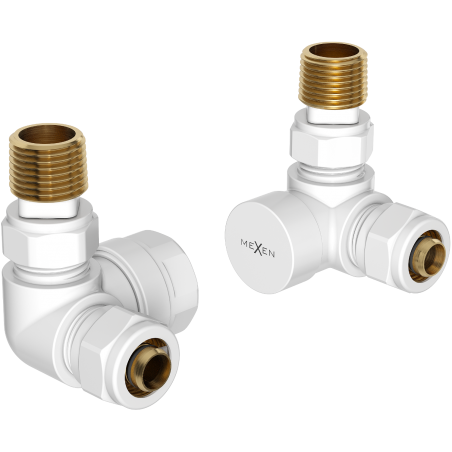 Mexen Heizkörperventile axial, weiß - W903-000-20