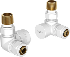Mexen Uni-Term valvole del radiatore assiali, bianche - W903-000-20