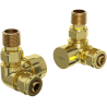 Mexen Uni-Term axial radiator valves, gold - W903-000-50