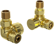 Mexen Uni-Term axiale radiatorventielen, goud - W903-000-50