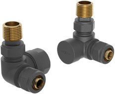 Mexen Axial-Heizungsventile, Anthrazit - W903-000-66