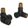 Mexen Axial-Heizkörperventile, schwarz - W903-000-70