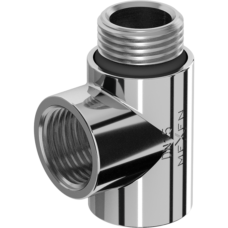 Mexen T-Stück für Elektroheizung, Chrom - W906-000-01