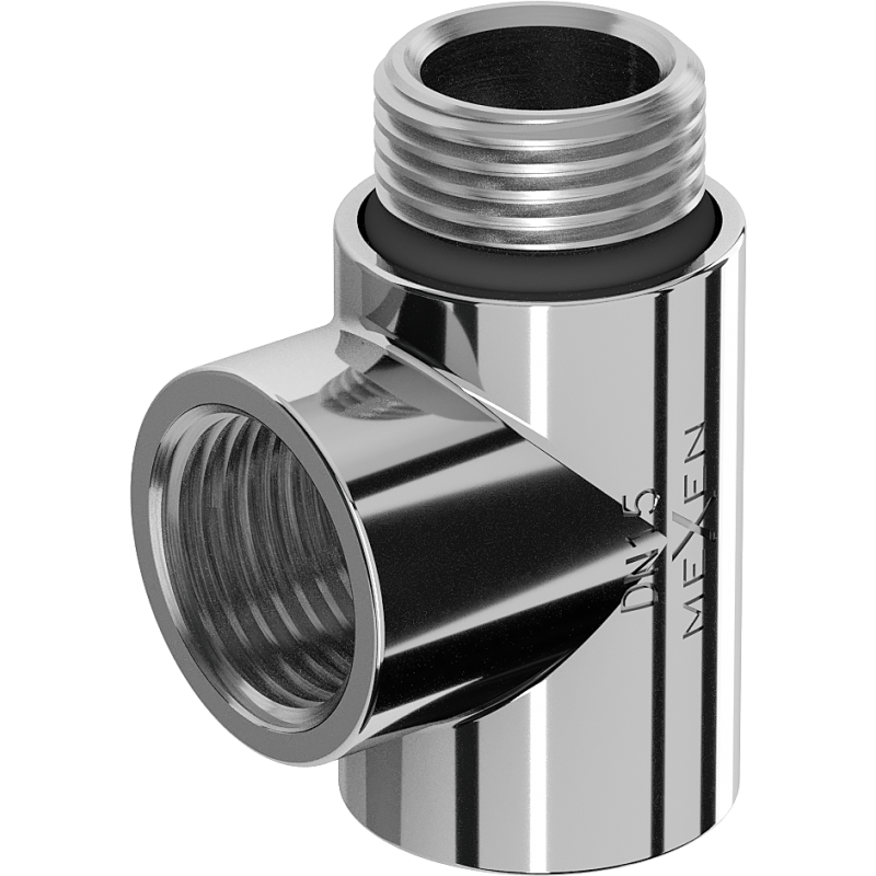 Mexen Uni-Term T-rör för elvärmare, krom - W906-000-01