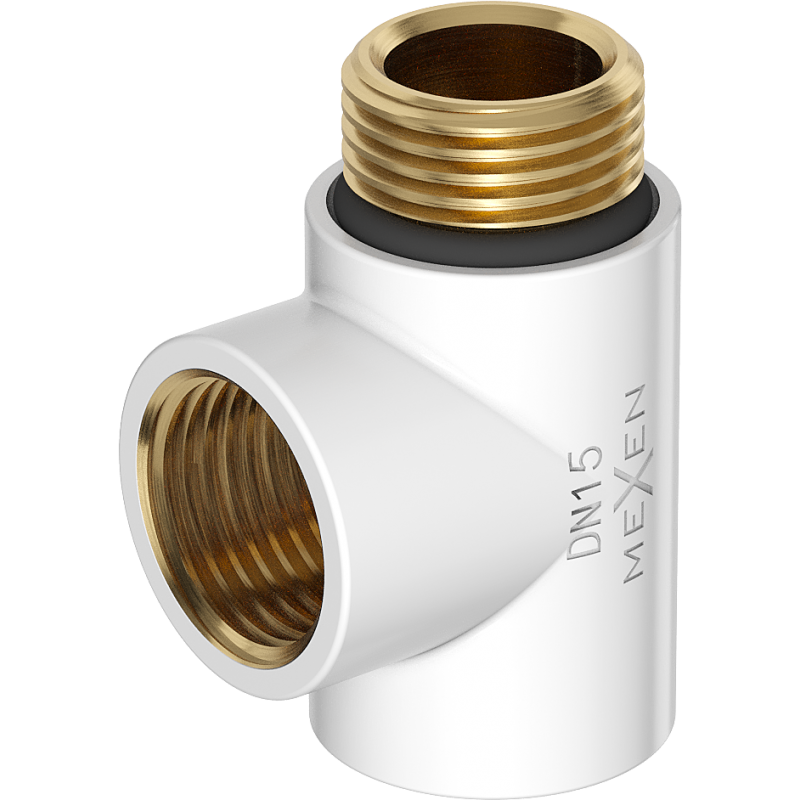Mexen Uni-Term T-Stück für Elektroheizung, weiß - W906-000-20