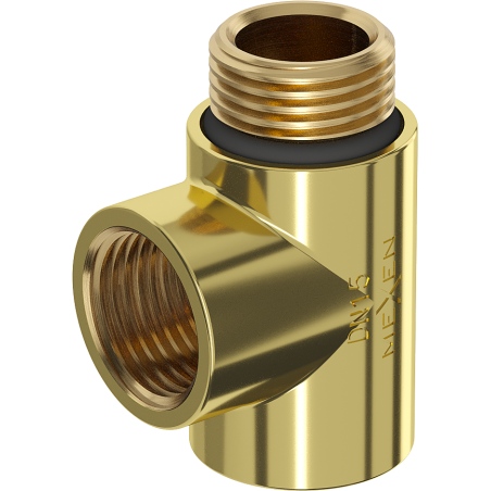 Mexen T-Stück für Elektroheizung, gold - W906-000-50