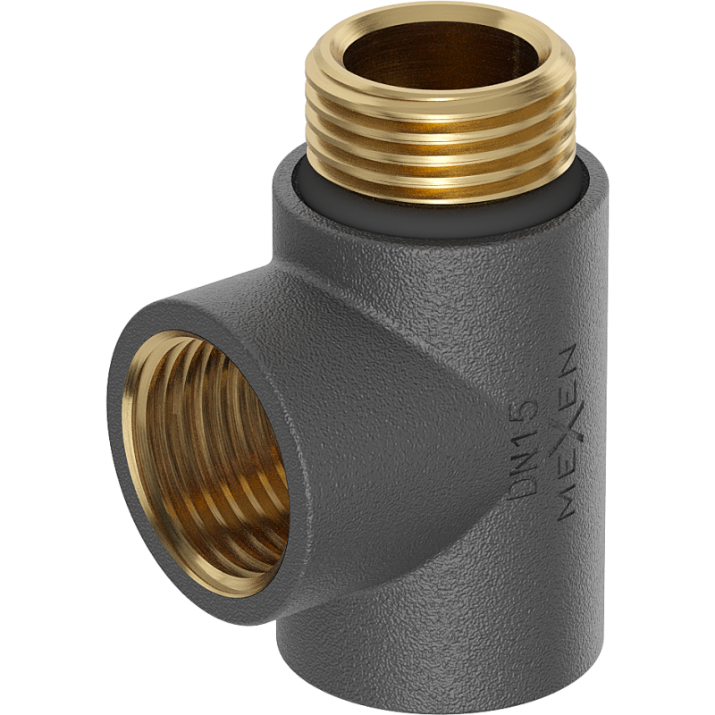 Mexen Uni-Term T-connector for electric heater, anthracite - W906-000-66