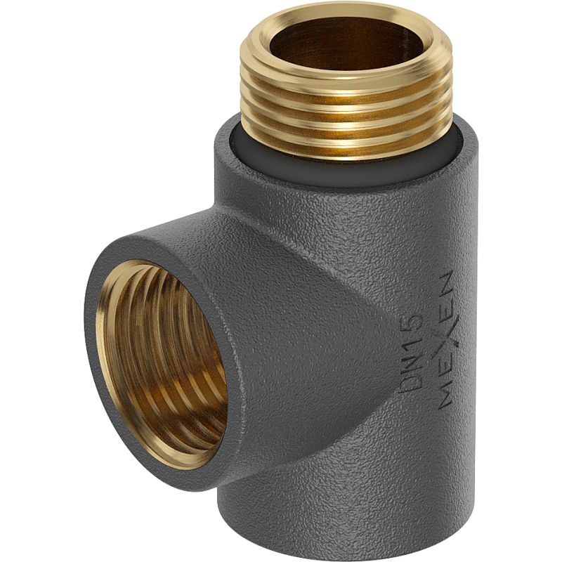 Mexen Uni-Term tê para resistências elétricas, antracite - W906-000-66