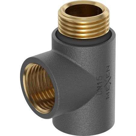 Mexen Uni-Term raccordo a T per resistenza elettrica, antracite - W906-000-66