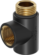 Mexen T-stuk voor elektrische heater, zwart - W906-000-70
