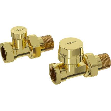 Mexen Uni-Term gerade Heizungsventile, goldene - W902-000-50