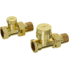 Mexen Uni-Term valves de radiateur droits, dorés - W902-000-50