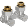 Mexen Uni-Term kahe toruga radiaatoriklapp DN50, nurkne 1/2"x3/4", nikkel - W911-012-01