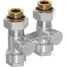 Mexen Uni-Term dvorubni radijatorski ventil DN50, ravni 1/2"x16 mm, nikal - W912-016-01