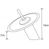 Mexen Niagara washbasin faucet, gold - 745600-57